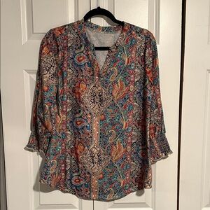 Paisley Print Women's Top
